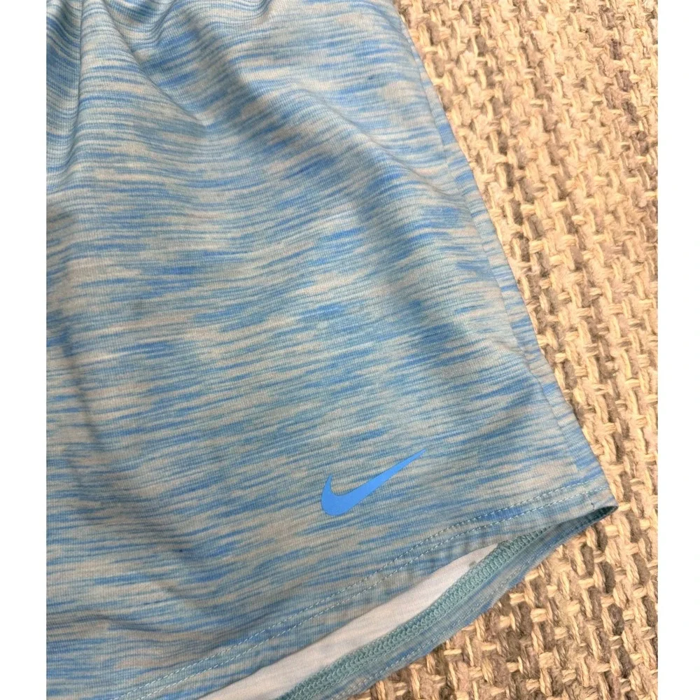 Nike Dri-FIT Running Shorts Bundle 2pk Purple Blue Space Dye Womans L Activewear